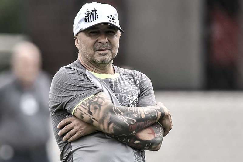 Jorge Sampaoli, treinador argentino (foto: Foto: Ivan Storti / Santos FC)