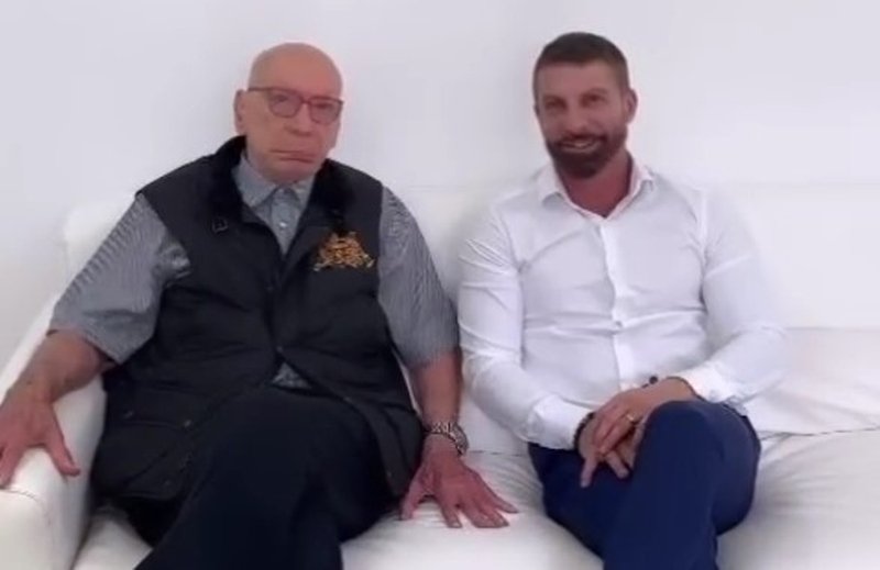 José Roberto Lamacchia, dono da Crefisa, e Pedrinho, candidato à presidência do Vasco (foto: Foto: Reprodução Instagram)