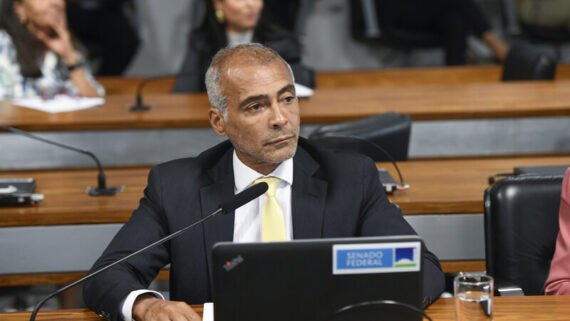 Romário é senador (foto: Jefferson Rudy/Agência Senado)