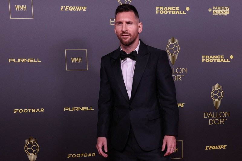 Messi na premiação do Bola de Ouro (foto: Franck Fife/AFP)