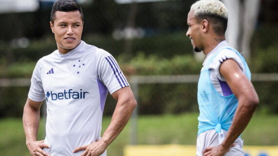 Marlon (à esquerda) e Matheus Pereira (à esquerda) (foto: Gustavo Aleixo/Cruzeiro)