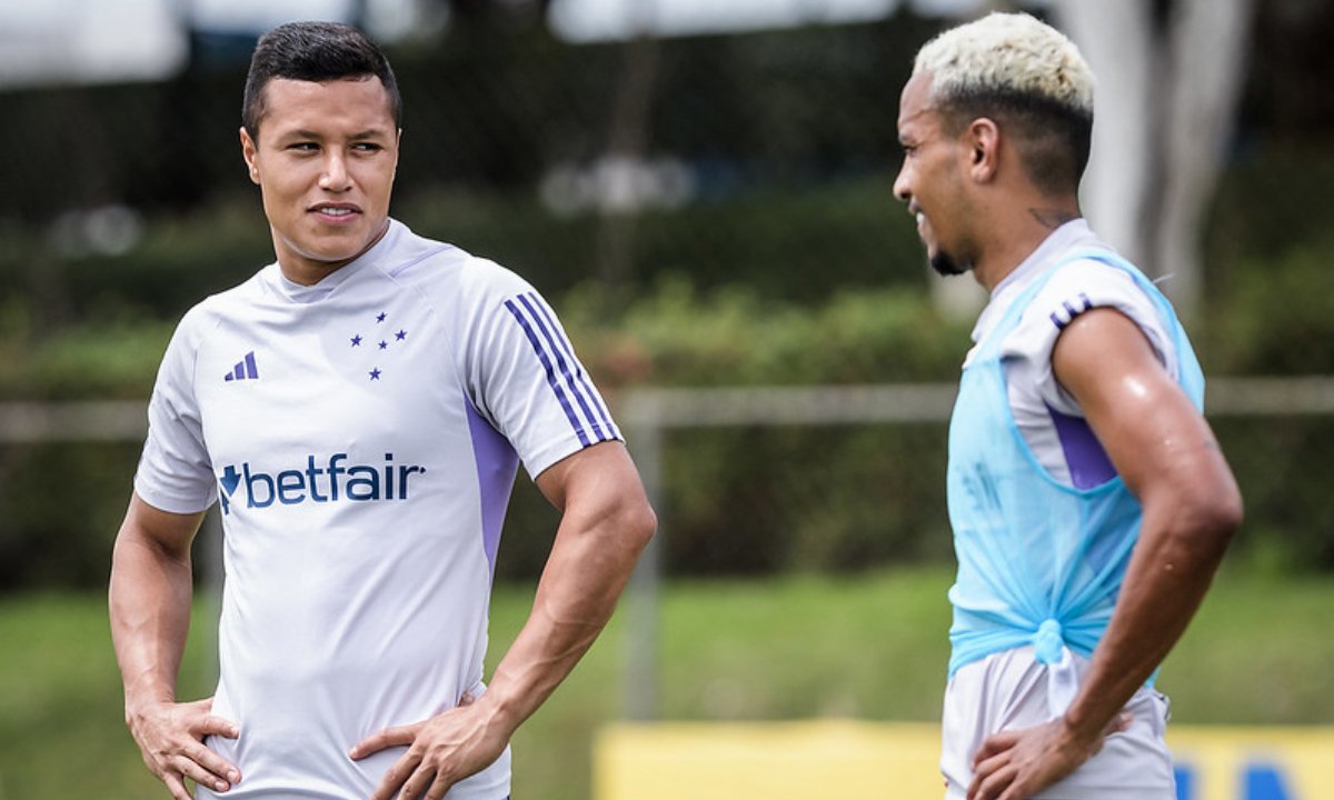 Marlon (à esquerda) e Matheus Pereira (à esquerda) (foto: Gustavo Aleixo/Cruzeiro)