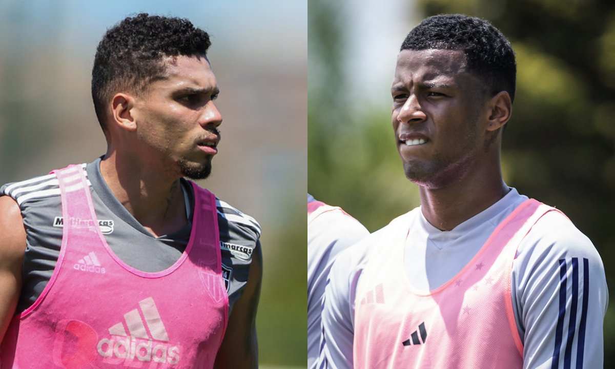 Paulinho (à esquerda) e Arthur Gomes (à direita) (foto: Montagem de fotos de Pedro Souza/Atlético e Gustavo Aleixo/Cruzeiro)