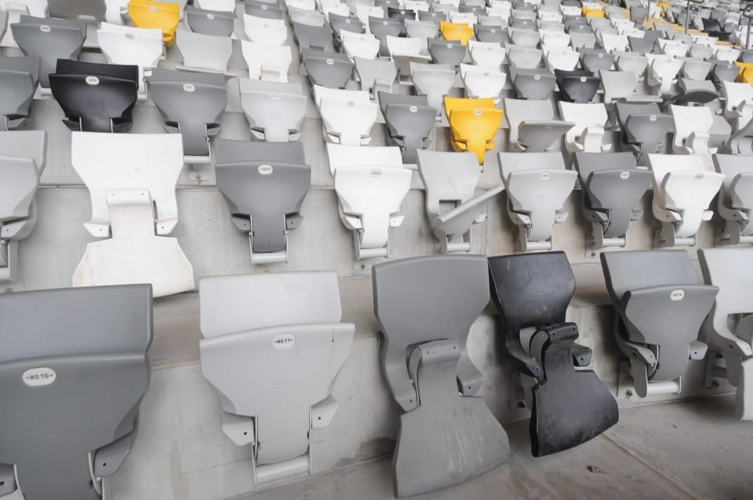 Depredações de cruzeirenses na Arena MRV (foto: Alexandre Guzanshe/EM/D.A Press)