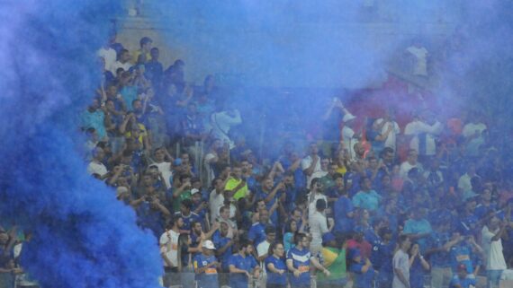 Torcida do Cruzeiro no Mineirão (foto: Alexandre Guzanshe/EM D.A Press)