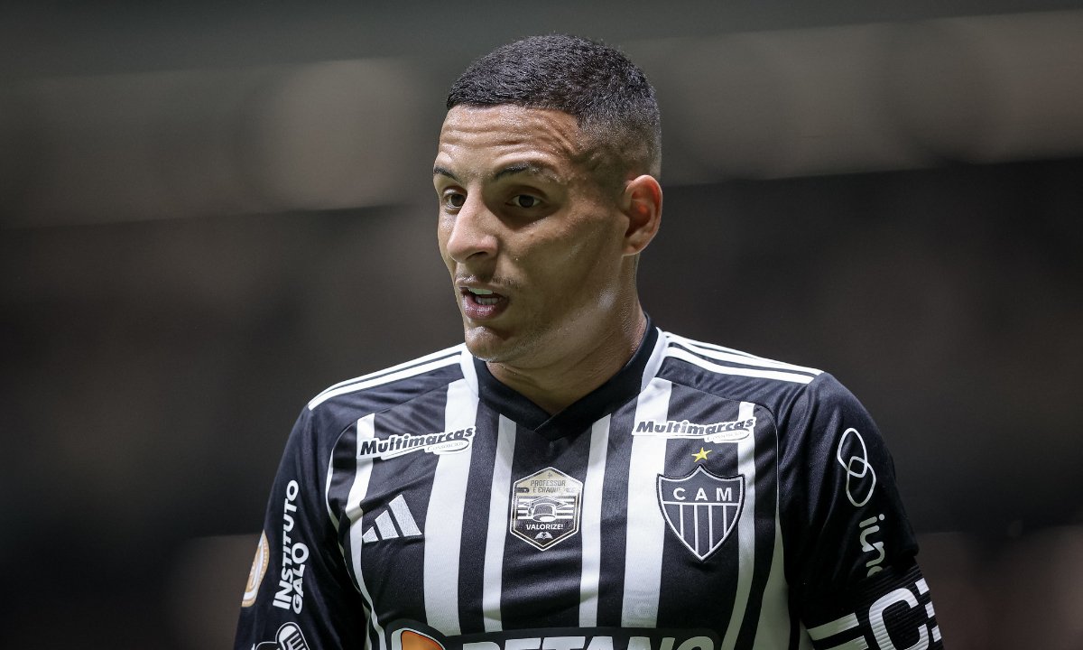 Arana em jogo do Atlético na Arena MRV (foto: Pedro Souza/Atlético)