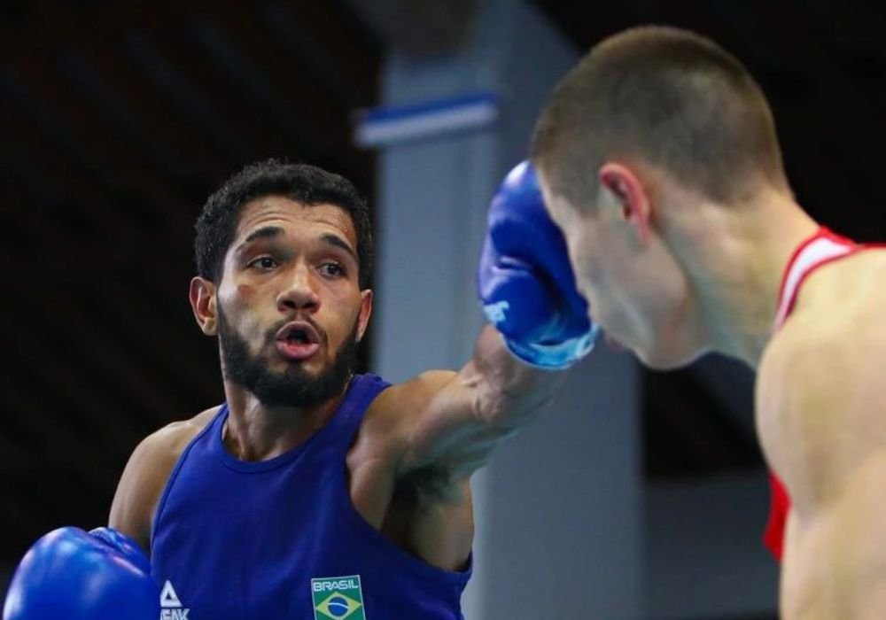 Luiz Oliveira pela Seleção Brasileira de Boxe (foto: Reprodução/Redes Sociais)