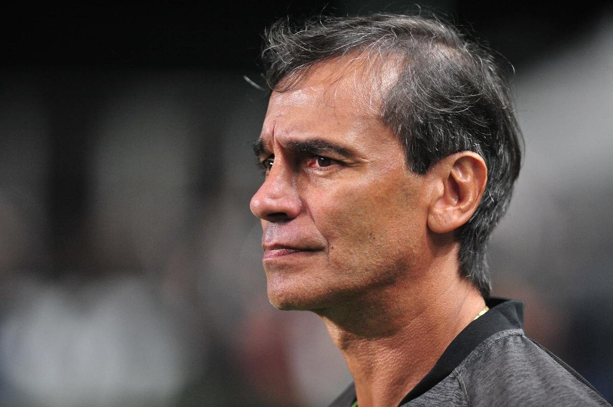 Técnico do América em jogo pelo Brasileiro (foto: Alexandre Guzanshe/EM D.A Press)