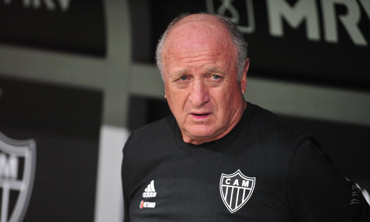 Felipão em Atlético 1 x 2 Coritiba, na Arena MRV (foto: Alexandre Guzanshe/EM/DA.Press)