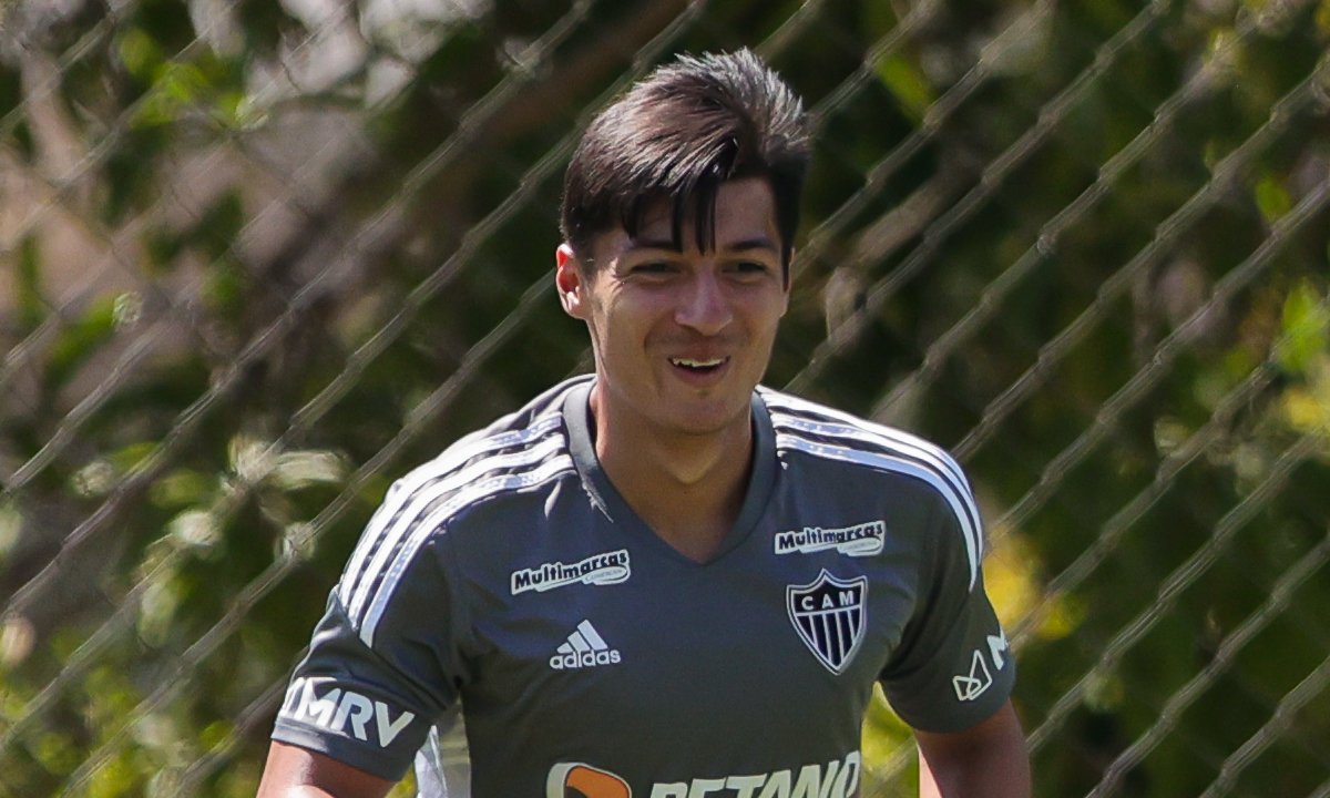 Alan Franco em treino pelo Atlético (foto: Pedro Souza/Atlético)