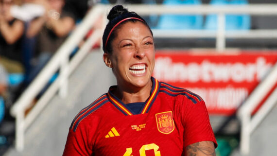 Jenni Hermoso, jogadora da Seleção da Espanha (foto: JAIME REINA/AFP)