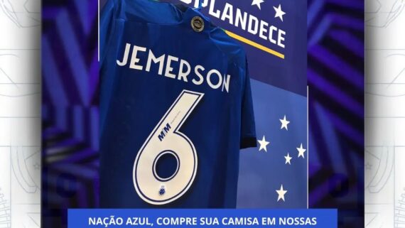 Lojas do Cruzeiro vendem camisas de Jemerson (foto: Reprodução)