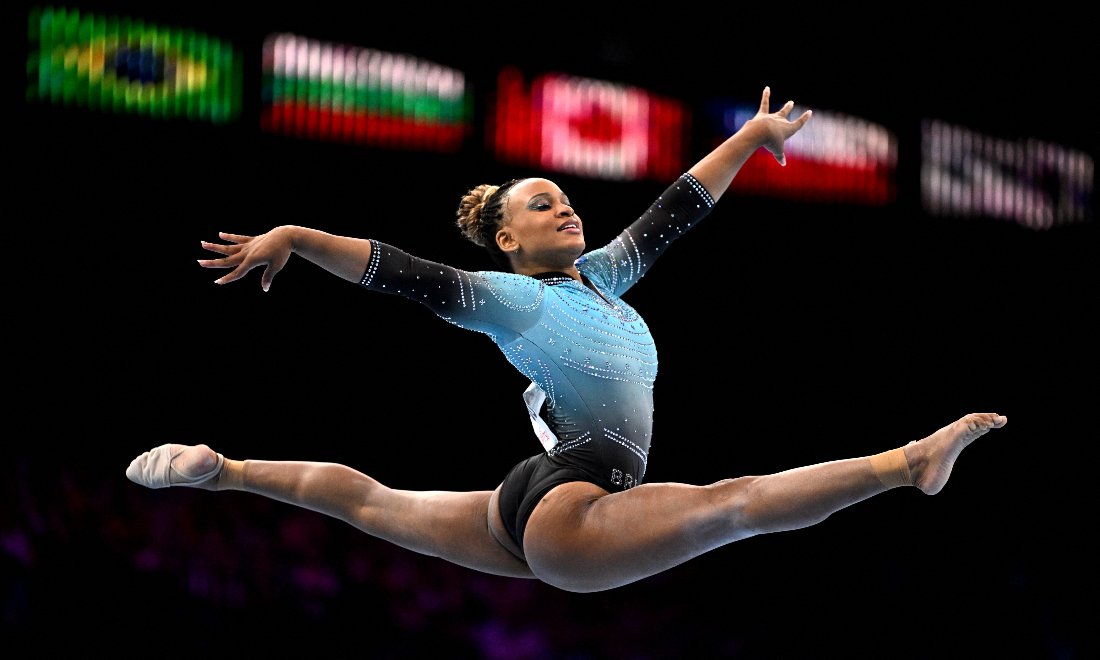Rebeca Andrade (foto: Lionel BONAVENTURE / AFP)