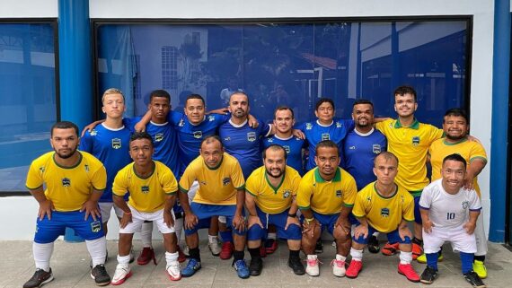 Seleção Brasileira de Futsal de Nanismo (foto: Divulgação/ANDEF)