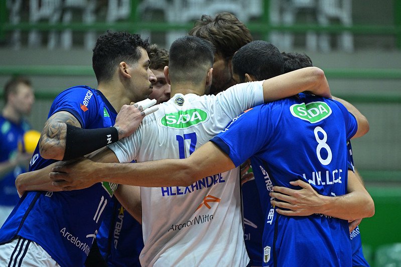 Jogadores de vôlei do Cruzeiro (foto: Agência i7/Cruzeiro)