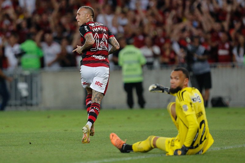 No último encontro no Rio de Janeiro, Flamengo levou a melhor sobre o Atlético com gol de Everton Cebolinha (foto: Gilvan de Souza/Flamengo)