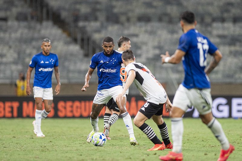 Wesley, atacante do Cruzeiro, perdeu chance clara contra o Vasco (foto: Staff Images/Cruzeiro)