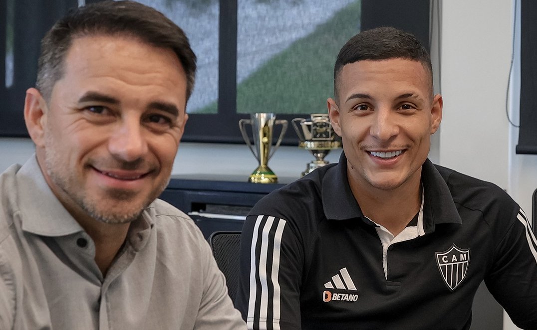 Arana assinou renovação com o Atlético até 2027 (foto: Divulgação/Atlético)