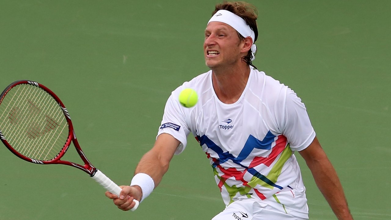 David Nabaldián em quadra (foto: Nick Laham/Getty Images/AFP)