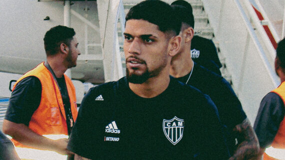 Rubens, lateral-esquerdo/meio-campista do Atlético (foto: Pedro Souza/Atlético)