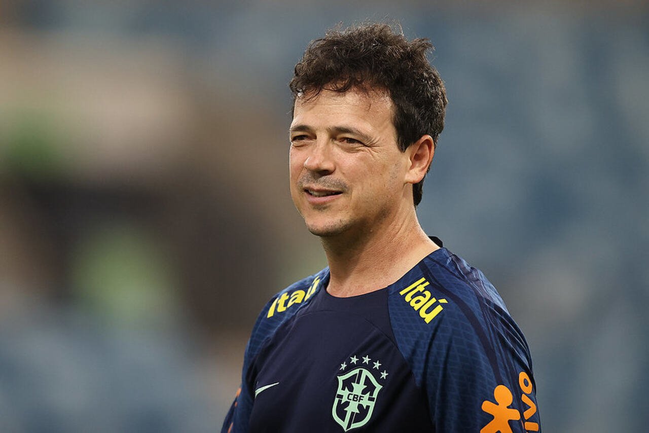 Fernando Diniz em treino da Seleção Brasileira (foto: Vitor Silva/CBF)