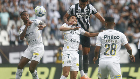 Botafogo e Santos (foto: Foto: Vitor Silva/Botafogo)