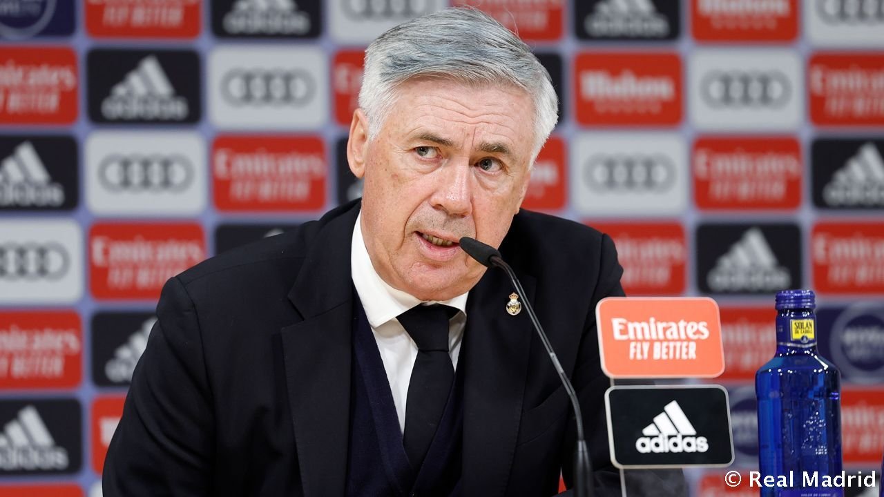 Carlo Ancelotti, técnico italiano do Real Madrid (foto: Divulgação/Real Madrid)