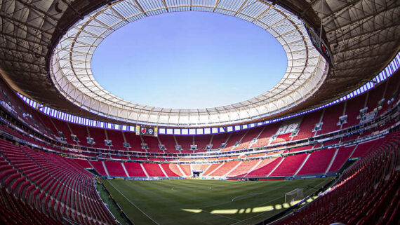 Estádio Mané Garrincha, em Brasília (foto: Paula Reis/Flamengo)