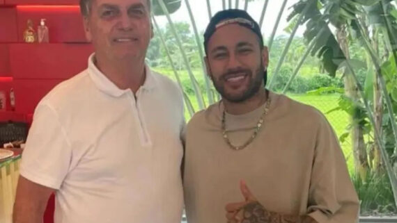 Bolsonaro e Neymar (foto: Reprodução/Instagram)