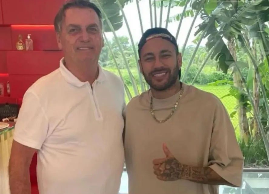 Bolsonaro e Neymar (foto: Reprodução/Instagram)