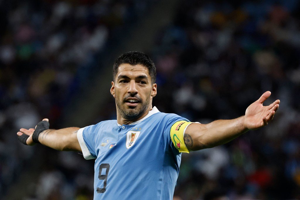 Suárez, do Uruguai (foto: Khaled Desouki/AFP)