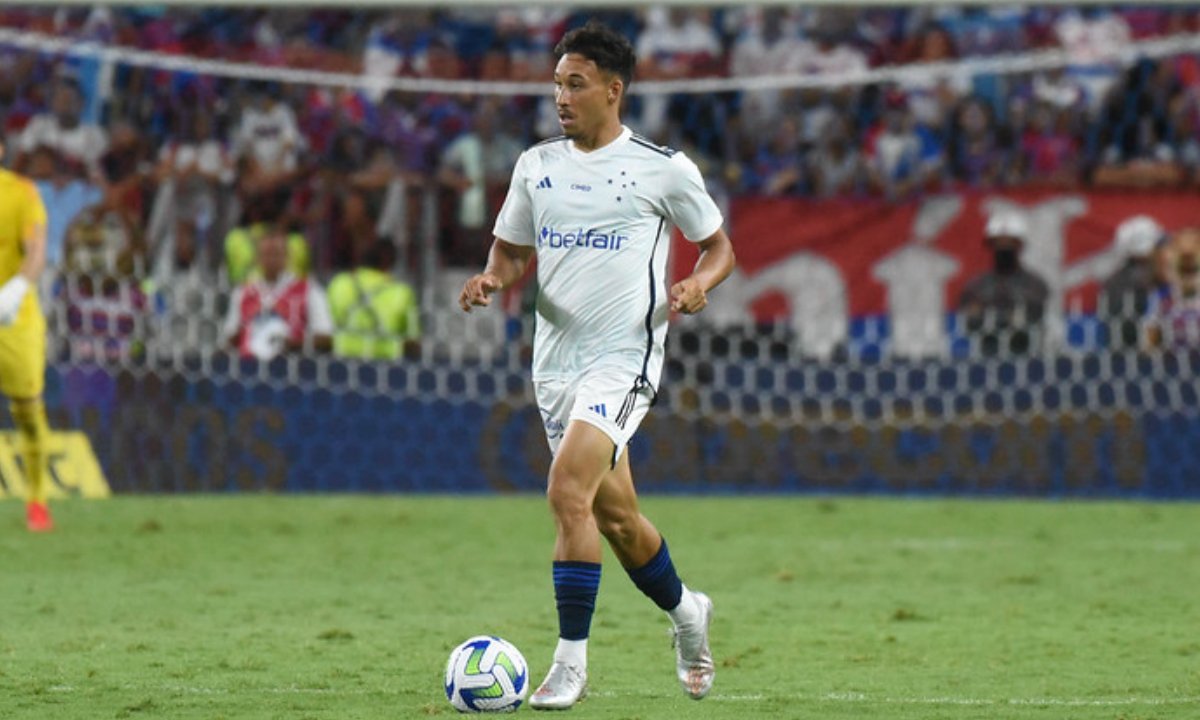 Japa, do Cruzeiro, contra o Fortaleza (foto: Staff Images/Cruzeiro)