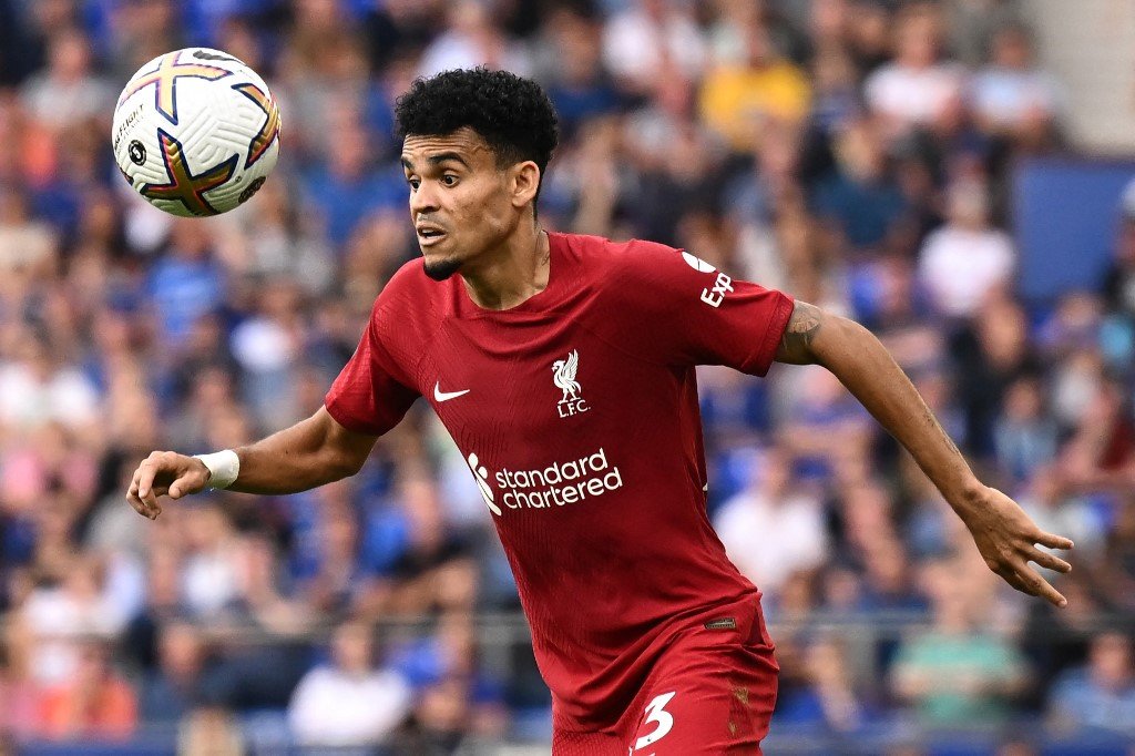 Luis Díaz, jogador do Liverpool (foto: Oli Scarff/AFP)