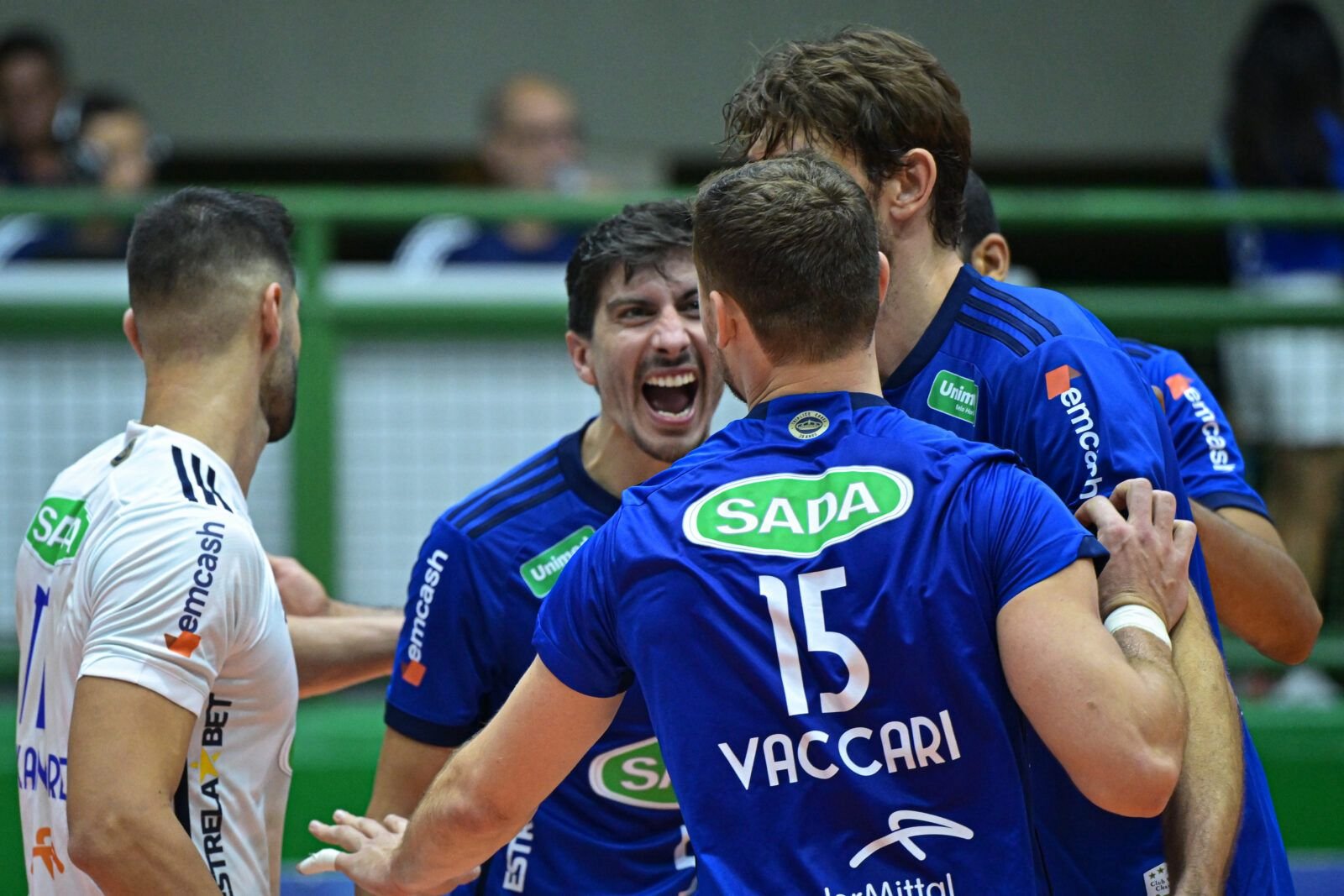 Sada Cruzeiro é o líder isolado da Superliga Masculina de Vôlei (foto: Pedro Vilela/Agência i7/Sada Cruzeiro/Divulgação)