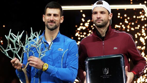 Djokovic e Dimitrov (foto: Divulgação)