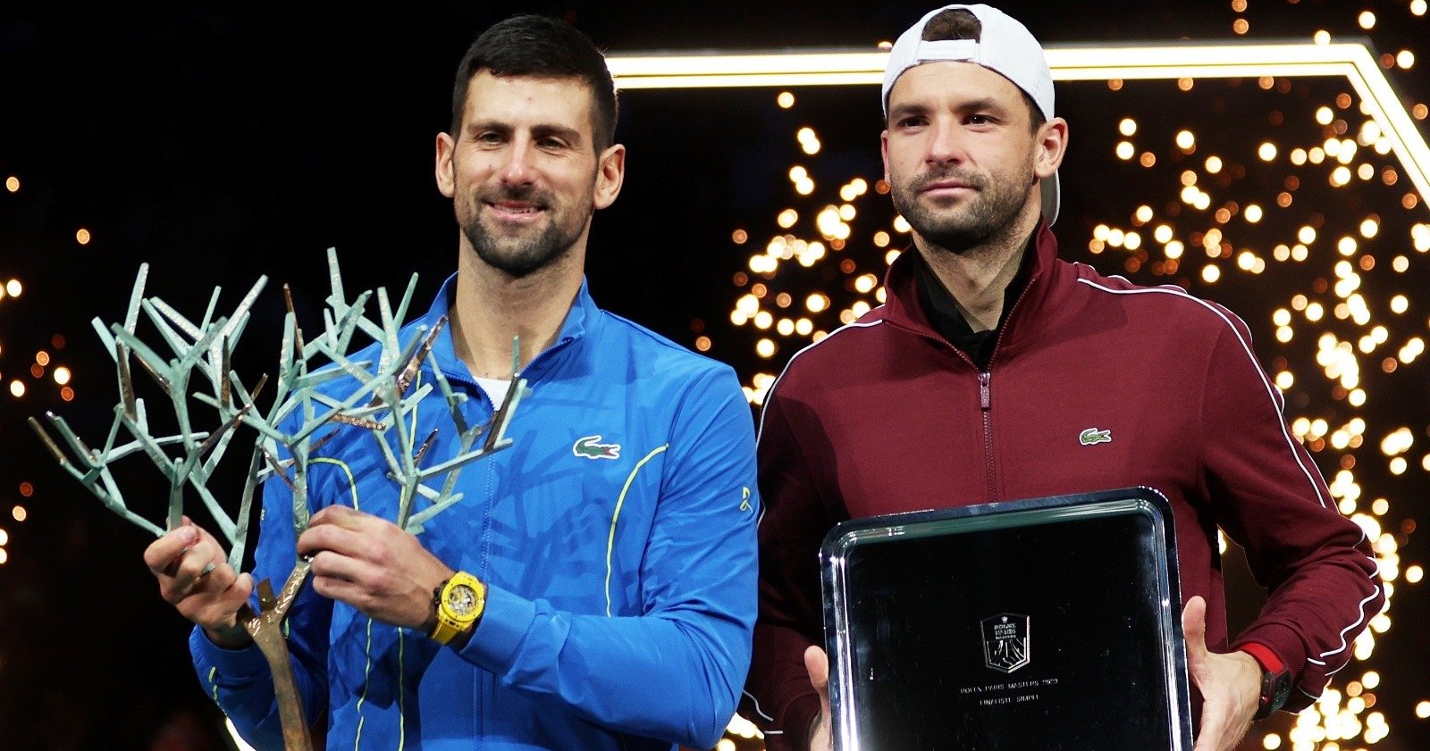 Djokovic e Dimitrov (foto: Divulgação)