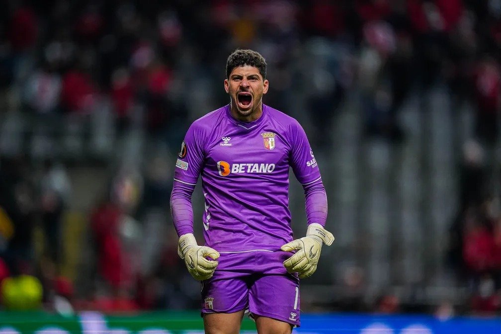 Matheus Magalhães, goleiro brasileiro que defende o Braga (foto: Divulgação/Braga)