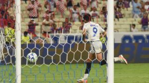 Bruno Rodrigues fez o gol da viitóra do Cruzeiro sobre o Fortaleza - Crédito: 