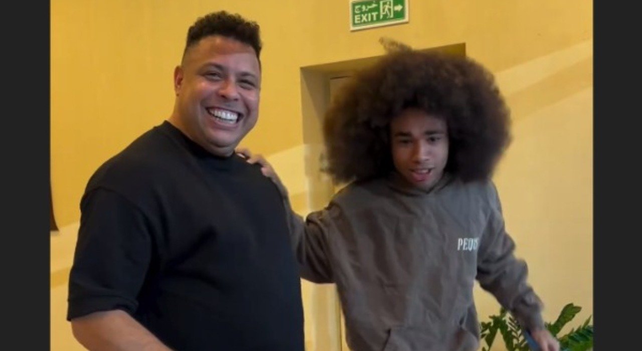 Ronaldo com influencer Noel Robinson (foto: Reprodução)
