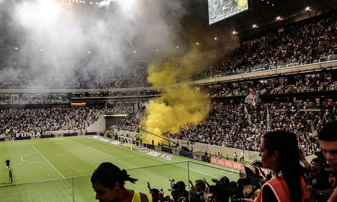 Torcedores do Atlético na Arena MRV (foto: Daniela Veiga/Atlético)