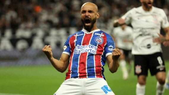 Thaciano Corinthians x Bahia (foto: Felipe Oliveira/EC Bahia)