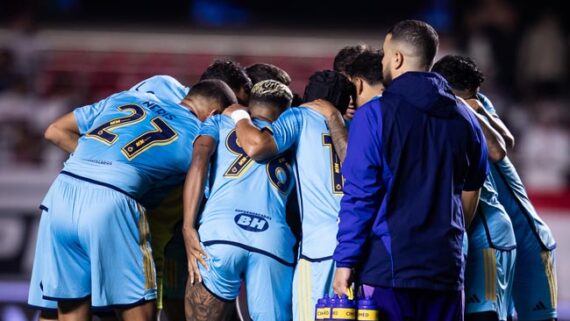 Cruzeiro no jogo contra o São Paulo no Morumbi (foto: Staff Images)