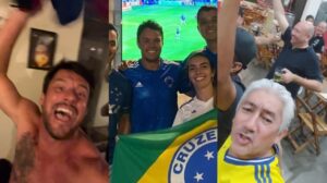 Ex-jogadores do Cruzeiro comemoraram vitória sobre o Goiás - Crédito: 