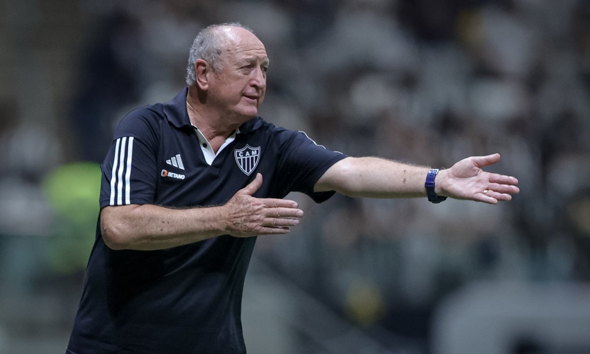Felipão em Atlético 2 x 1 Goiás na Arena MRV (foto: Pedro Souza/Atlético)