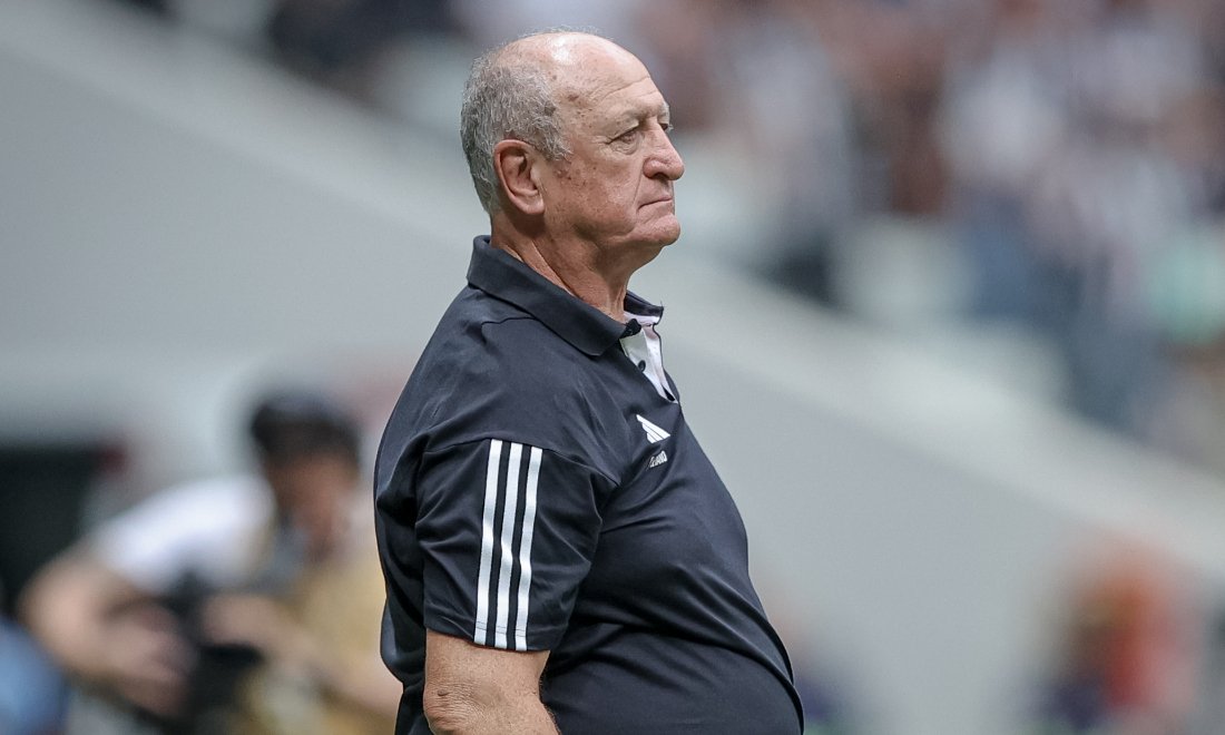 Felipão em jogo pelo Atlético na Arena MRV (foto: Pedro Souza/Atlético)