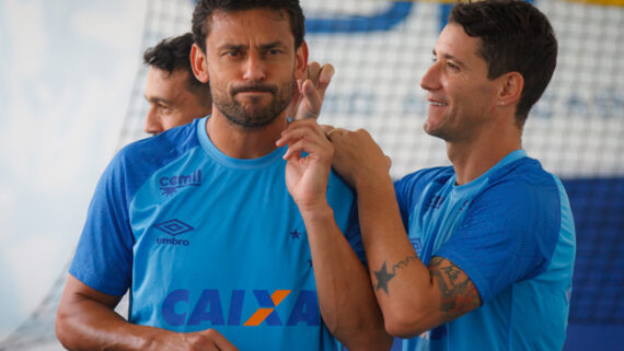 Fred e Thiago Neves no Cruzeiro (foto: Vinnicius Silva/Cruzeiro )