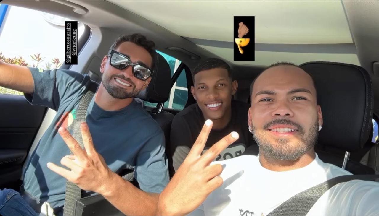 Gilberto, Vitor Leque e Claudinho (foto: Reprodução/Redes Sociais)