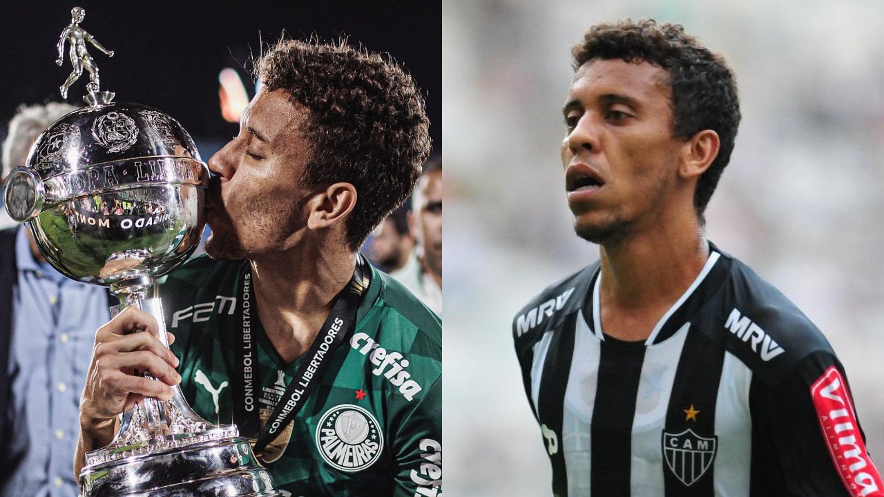 Marcos Rocha é multicampeão pelo Palmeiras e pelo Atlético (foto: Divulgação/Palmeiras e Alexandre Guzanshe/EM/D.A Press)