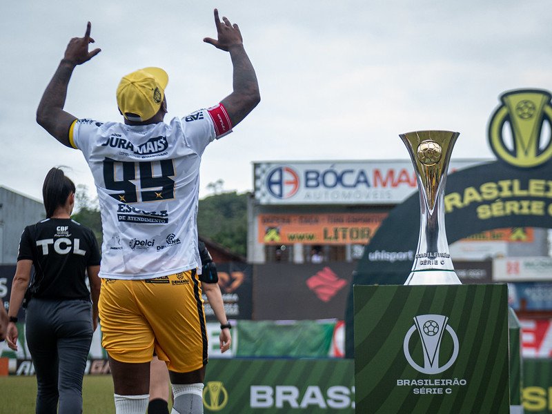 Sassá na final da Série C do Campeonato Brasileiro (foto: Leo Piva/CBF)