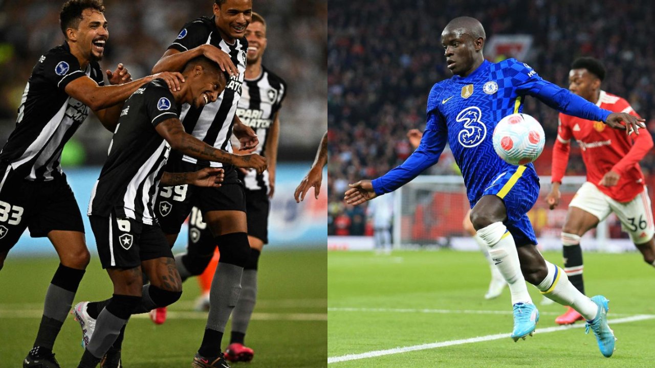 Tchê Tchê, ex-Atlético e hoje no Botafogo, foi comparado a Kanté pelo lateral Rafael (foto: MAURO PIMENTEL e LINDSEY PARNABY/AFP)